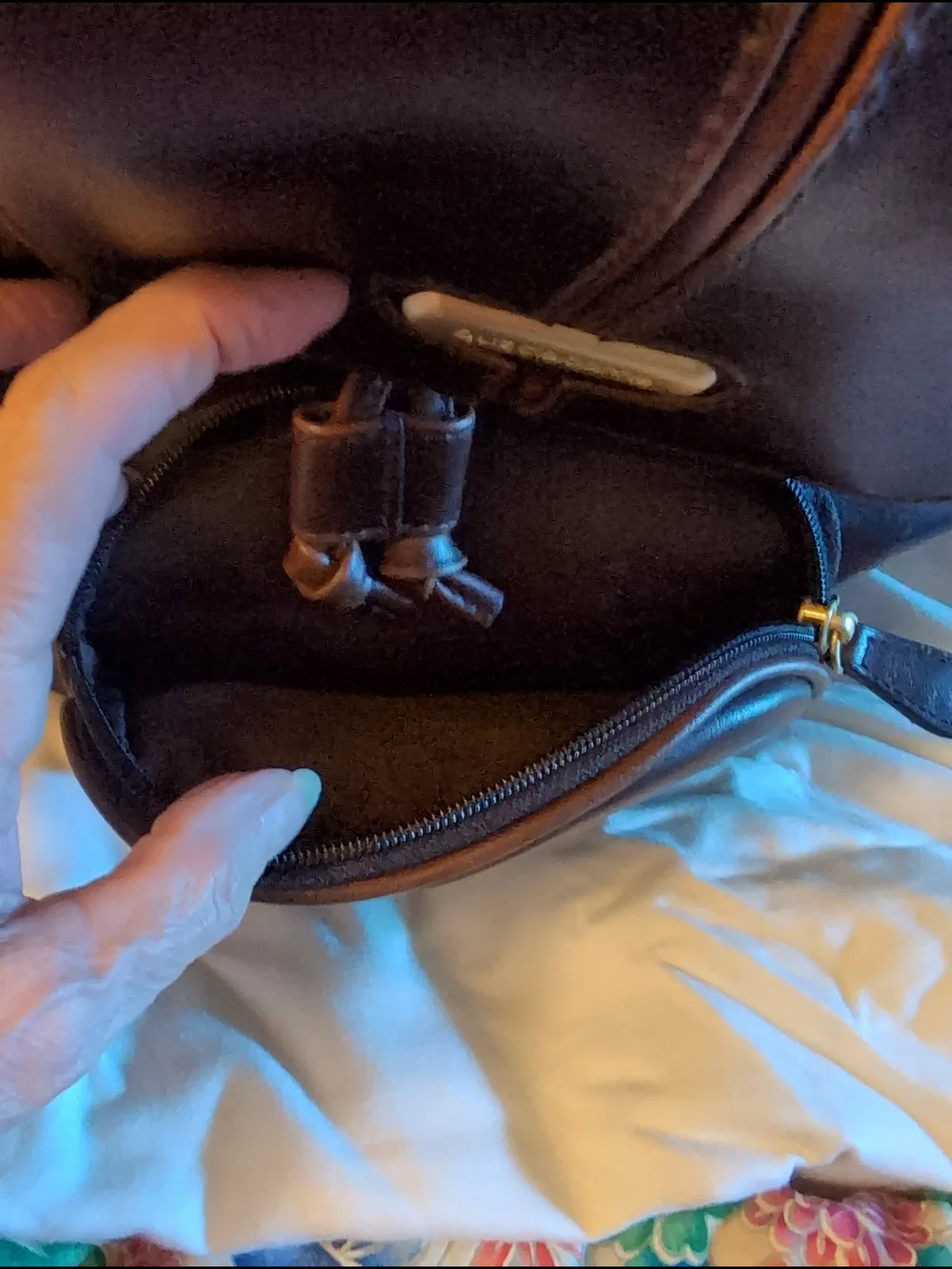 Liz Claiborne Women's Dark Brown Leather Backpack